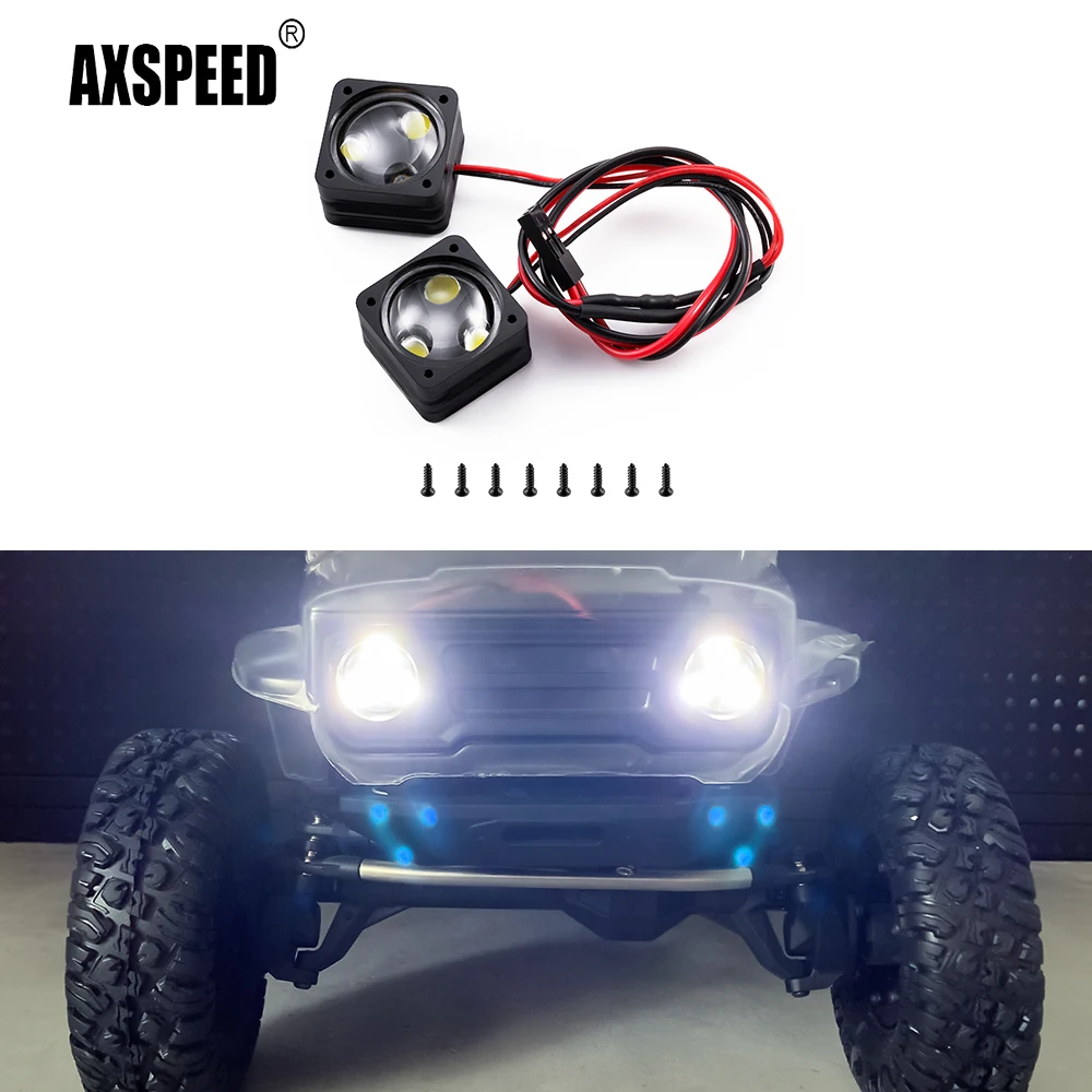 

AXSPEED RC Car Bright Chassis LED Angel Eyes Lights Headlight Spotlight Taillight for 1/10 VP VS4-10 Phoenix VPS09007 Parts