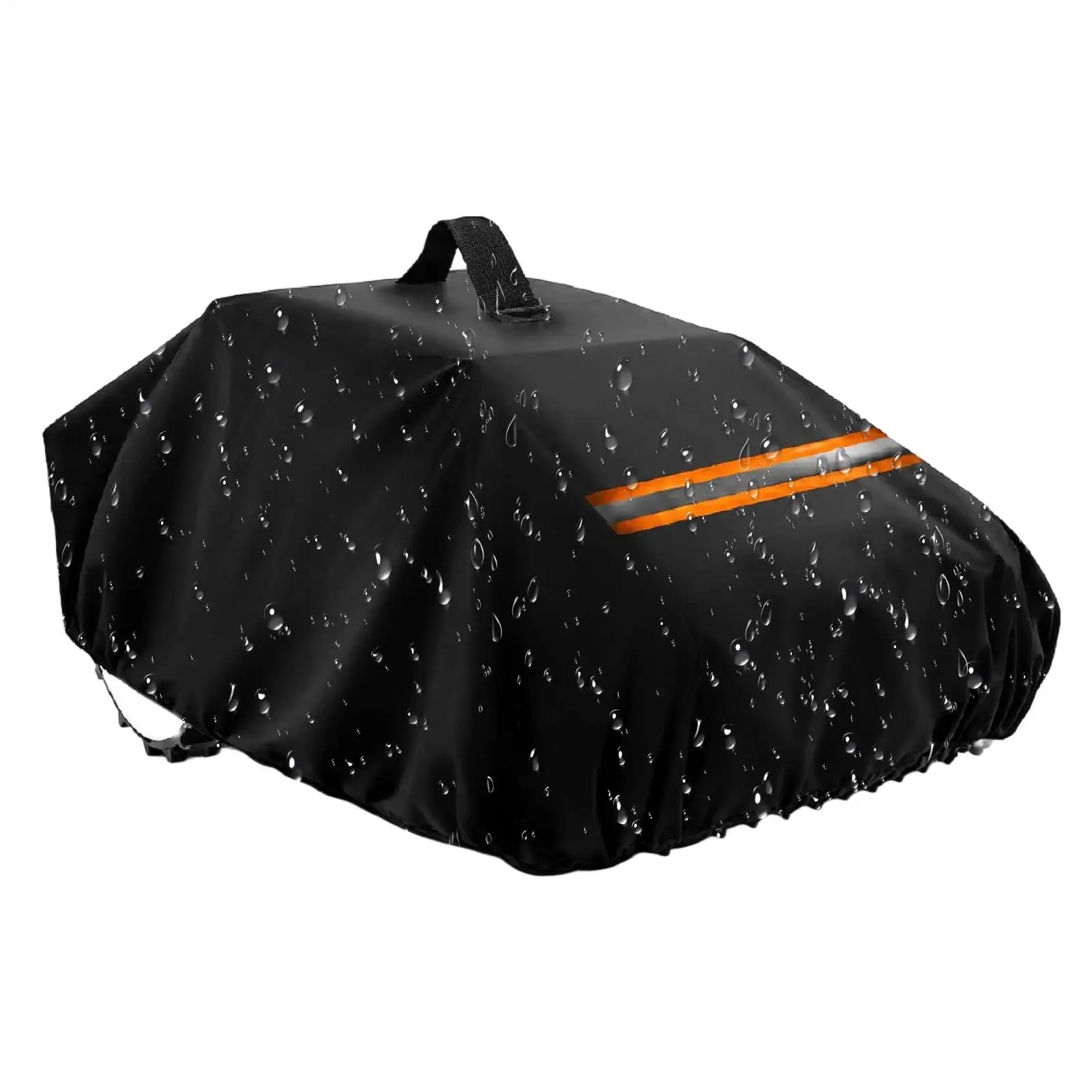 Outdoor Garden Lawn Mower Dust Cover Oxford Cloth Reflective Waterproof Windproof Protective Cover Riding Lawn Mower Dust Cover