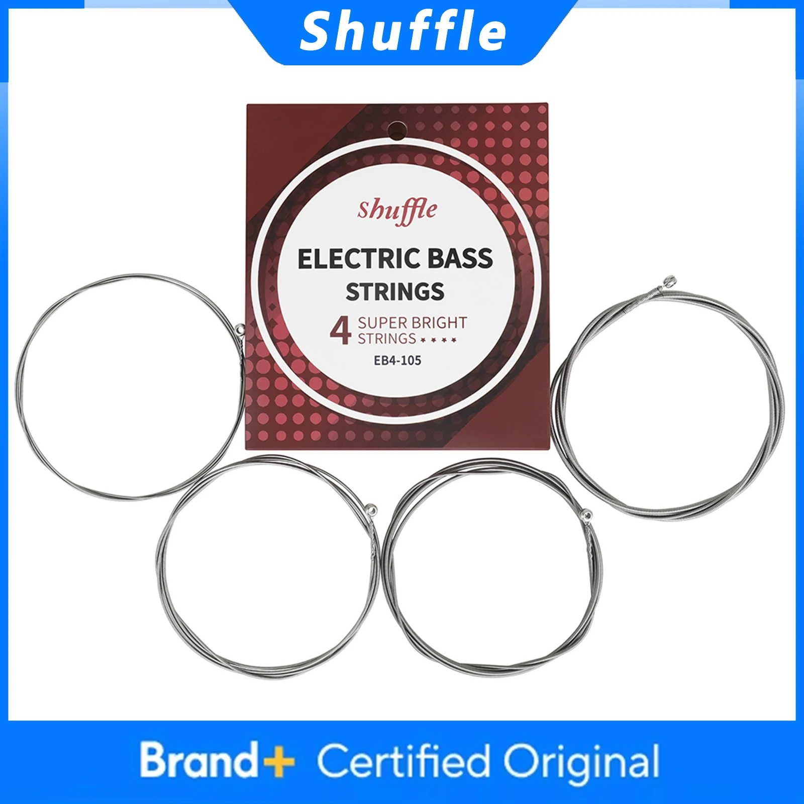SHUFFLE 4 Strings Bass Guitar String 1/5/10 Sets Hexagonal High Carbon Alloy Nickel Steel Winding Electric Bass Guitar Strings