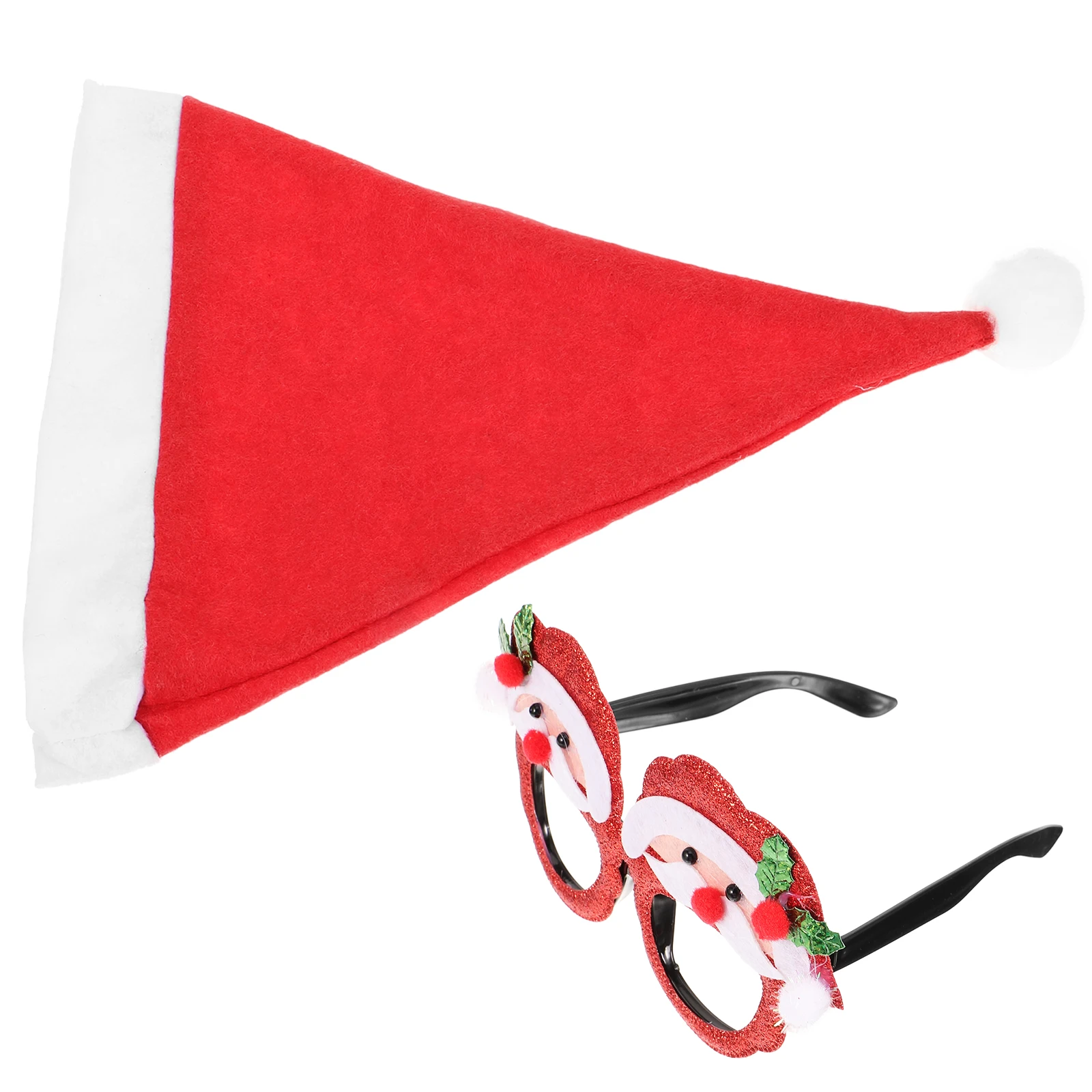 

Christmas Glasses Frames Xmas Hats Eyeglasses Santa Photo Prop Child Party Supplies Costume Decor Bright Festive Reliable