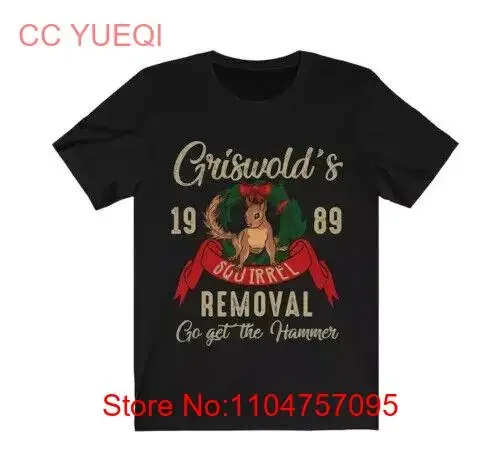 2024Squirrel Removal Funny T ShirtT Shirt Christmas Vacation Retro Griswold Family vintage Washed fashion Breathable graphic