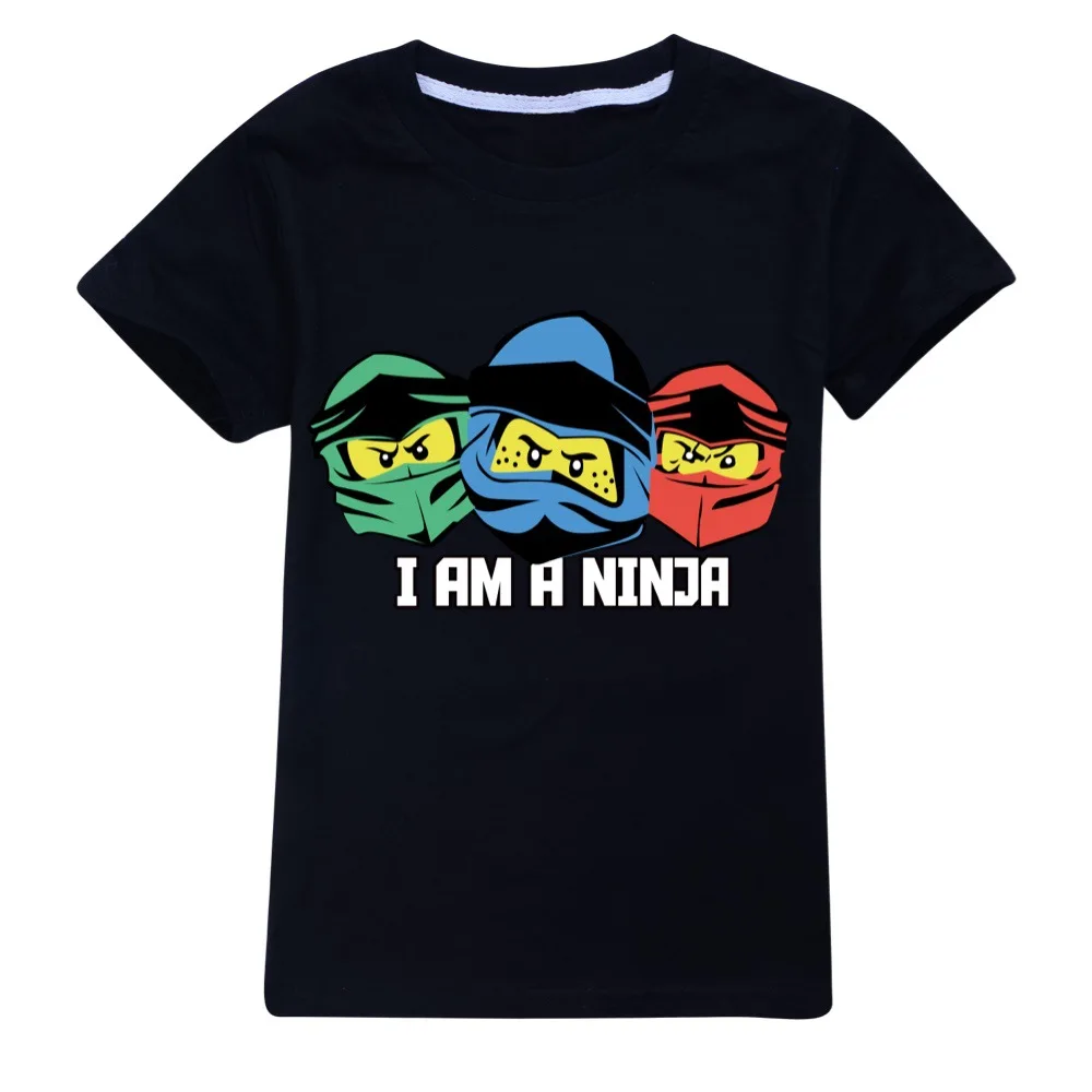 2024 NINJA KIDZ Kids Clothes Summer Baby Girls Tops Children Pullover Boys Fashion Short Sleeve T-Shirt Boys Graphic Tee