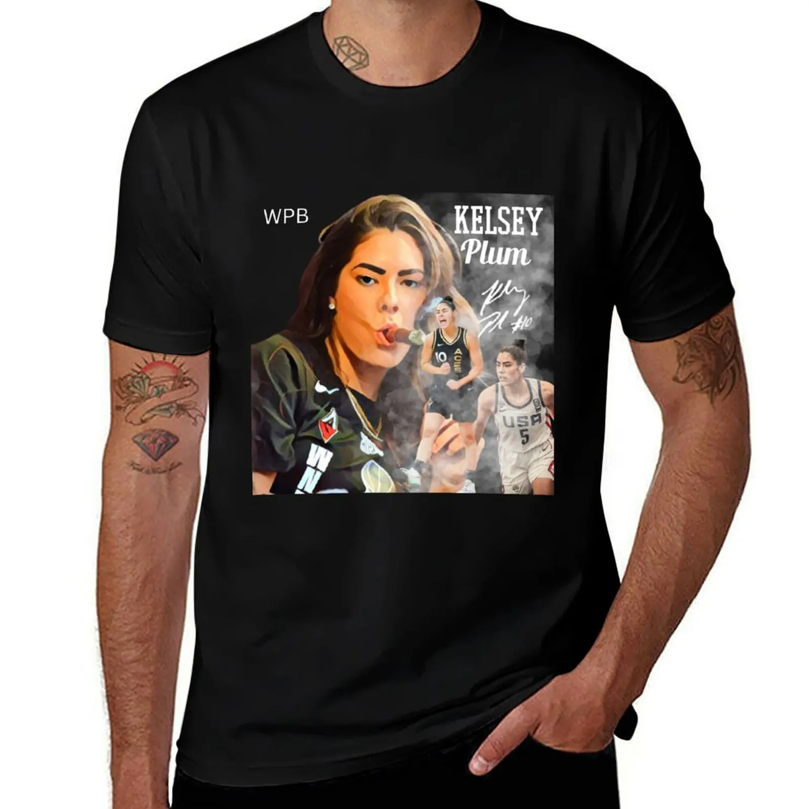 

Smoking Kelsey Plum T-Shirt t shirts for man graphic vintage t shirts designer man t shirt luxury T-shirt