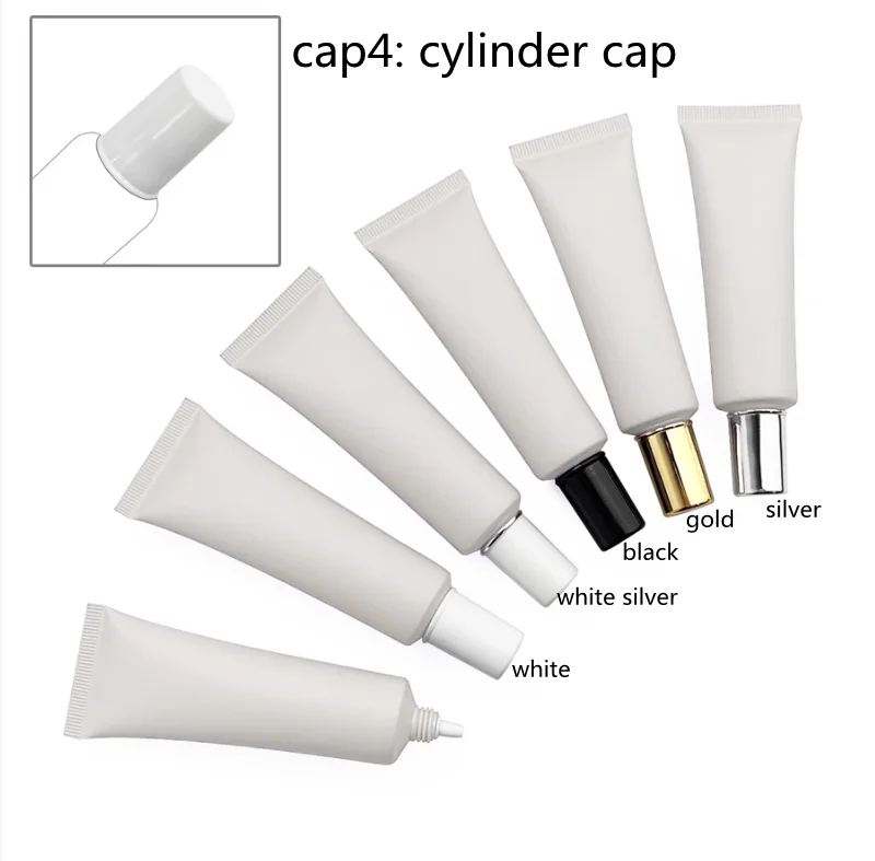 10-100pcs Empty 35g/ml Soft Hose &Tube Light Grey Squeeze Tube Acne Ointment Concealer Cream Cosmetic Container Travel