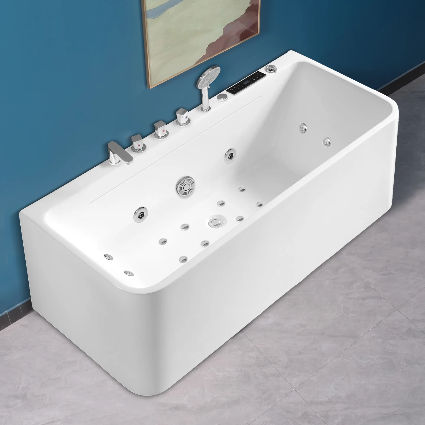 Independent rectangular acrylic Jacuzzi Hot Sale with Air Jet Jacuzzi Relaxation