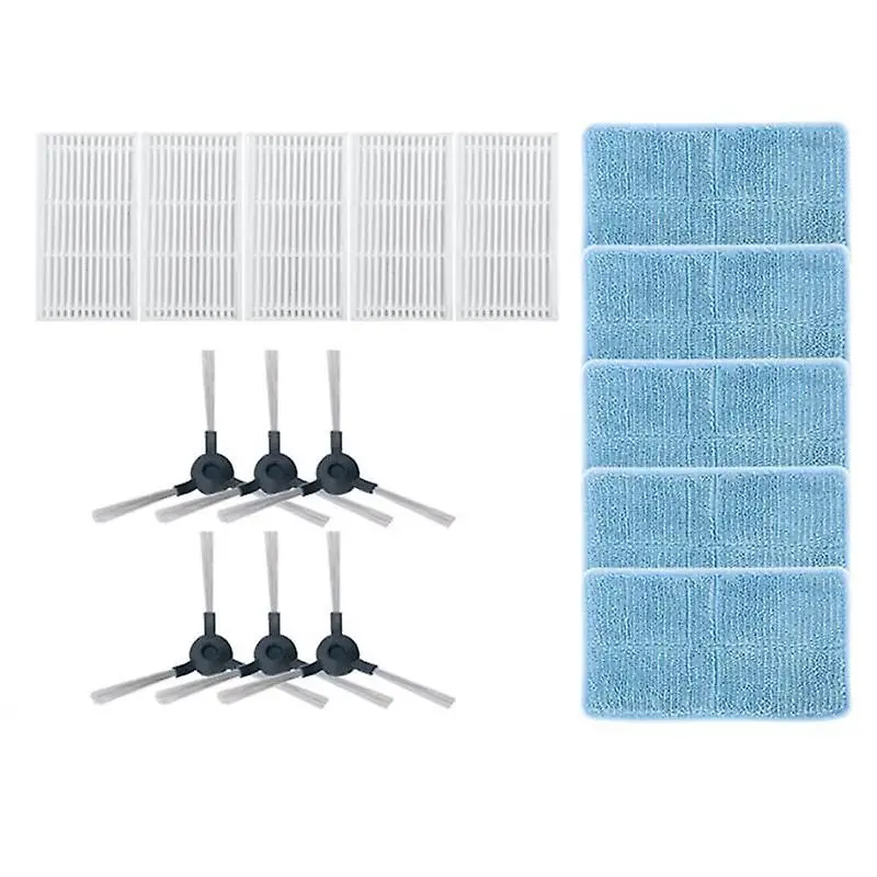 16pcs Accessories Parts For Midea Side Brush Mop Cloth Hepa Filter A