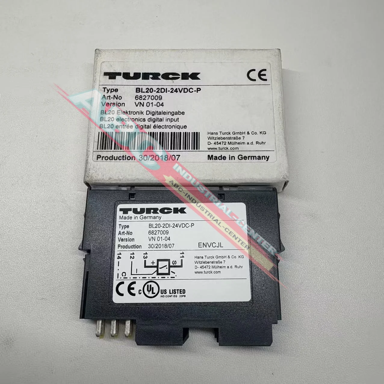 새로운 BL20-2DI-24VDC-P 6827009 박스형 PLC 모듈