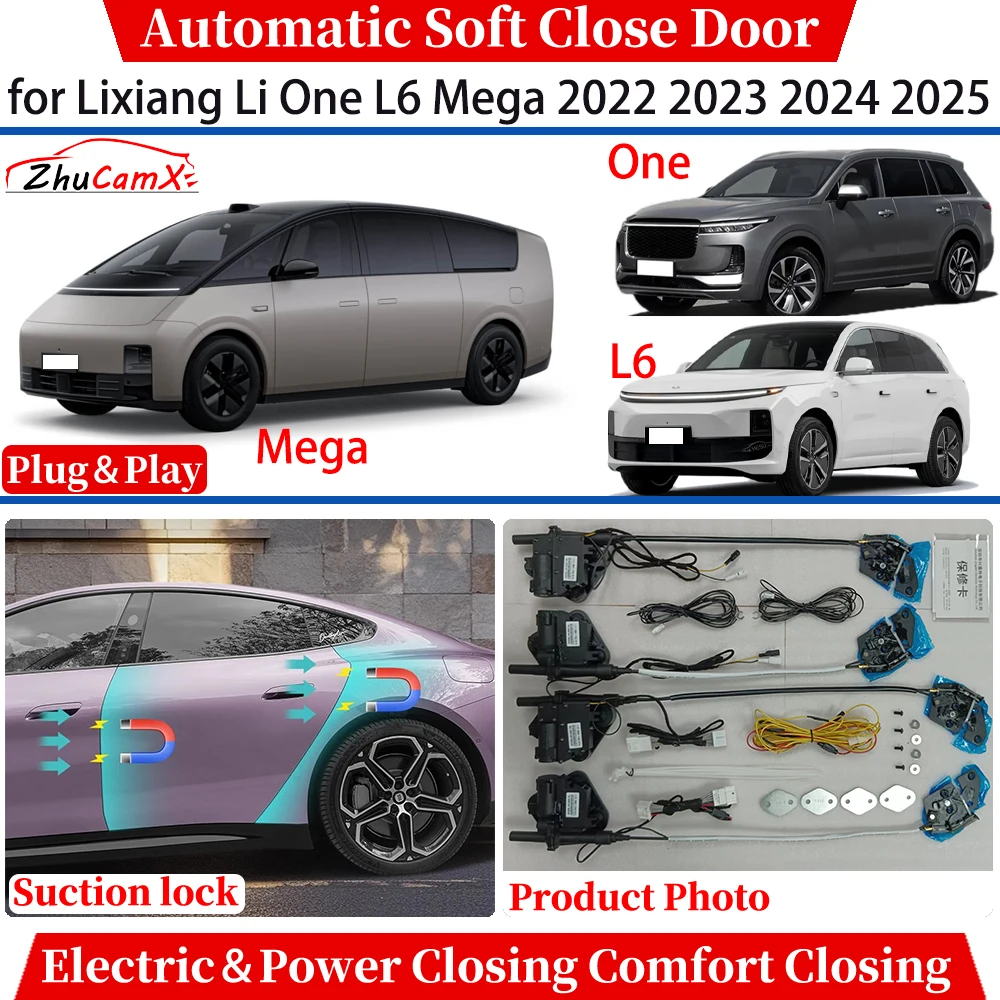 

for Lixiang Li One L6 Mega 2022 2023 2024 2025 Automatic Soft Close Door Electric Power Comfort Closing Suction lock System