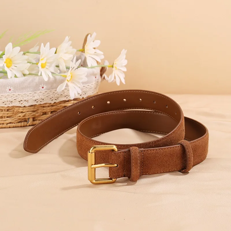 

Belts for Woman Luxury Designer Brand for jeans Belt Luxury Woman Western Belt Buckle Thin Genuine Leather Belt Metal Buckle