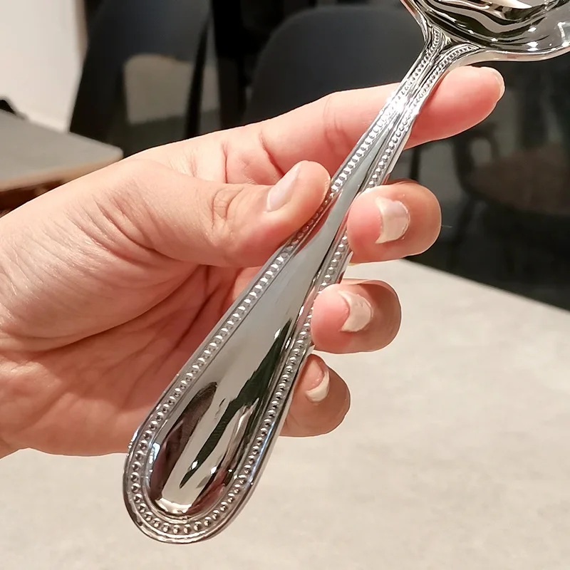 18/10 Public Spoon Thickened Large Spoon Hotel Western Meal Spoon