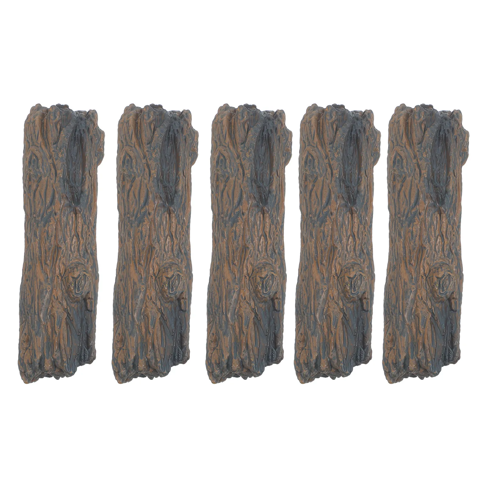 5Pcs Artificial Tree Stumps Realistic Plastic Logs Sand Table Landscape Supplies Mini Garden Decorations Micro Landscape Desktop