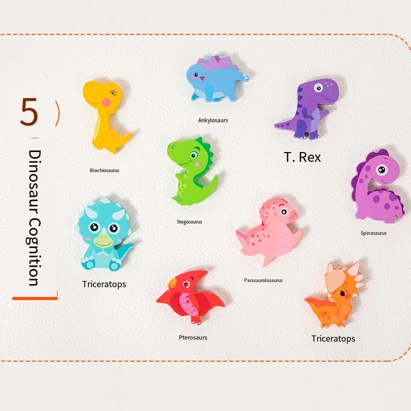 Zabawka do sortowania jaj dinozaurów - gra w dopasowywanie kolorów i rozpoznawanie liczb, zabawka edukacyjna dla maluchów do nauki angielskich słów
