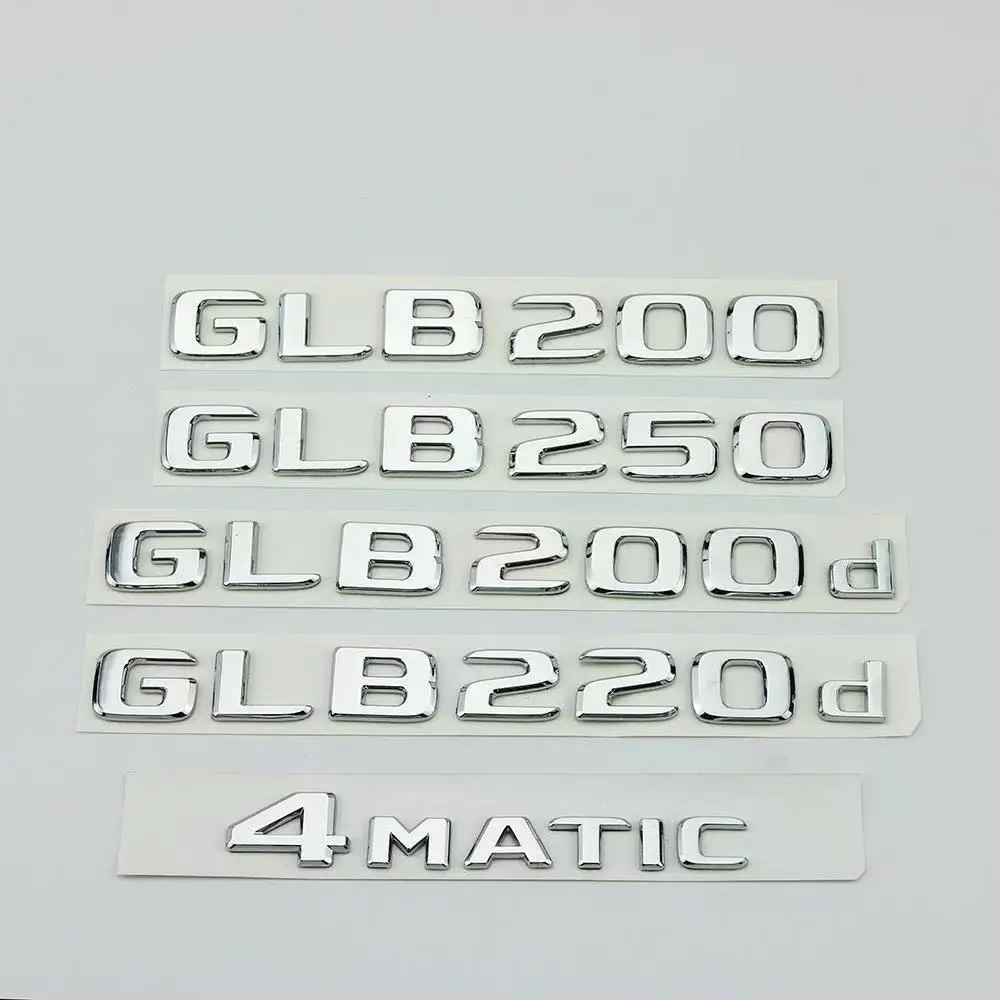

Car Trunk Words Logo Badge Emblem Decals Sticker For Mercedes Benz GLB GLB35 GLB180 GLB200 GLB220 GLB250 GLB260 GLB300 X247