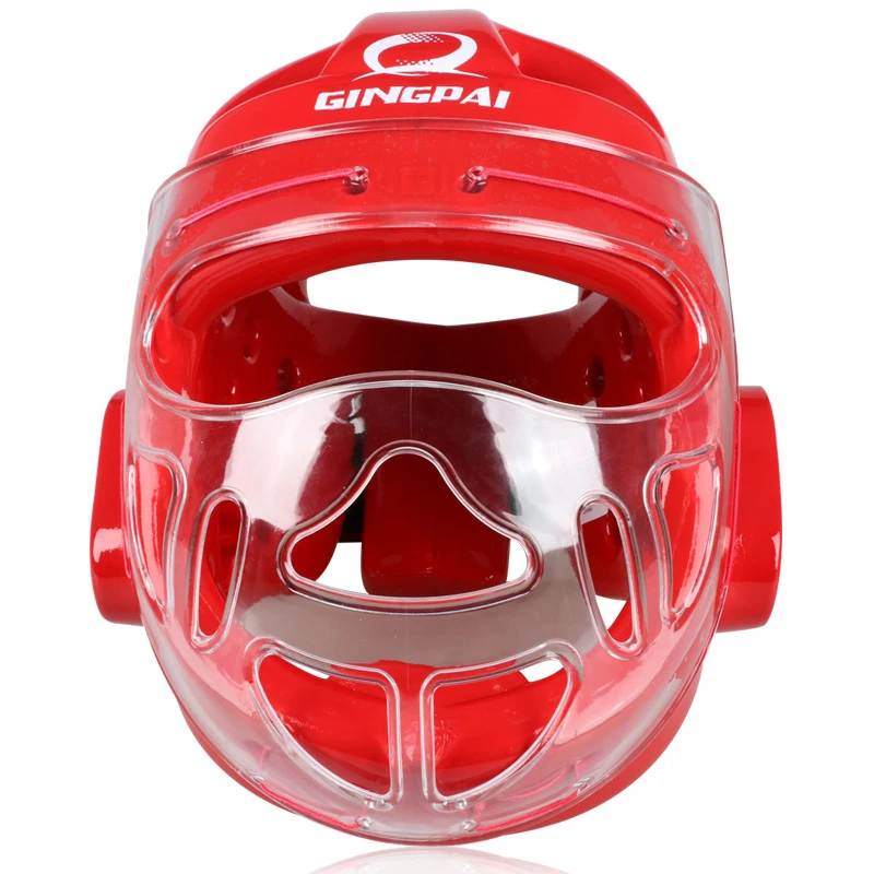 Full Face Kopfschutz Karate Helm Taekwondo Kopfbedeckung MMA Kickboxen Kopfschutz Professionelle Trainingshelme – Detail 12