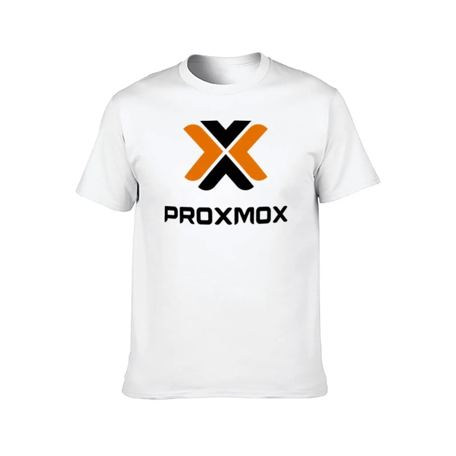 تي شيرت رجالي بشعار Proxmox تي شيرت كاجوال للرجال تي شيرت بقصة ضيقة