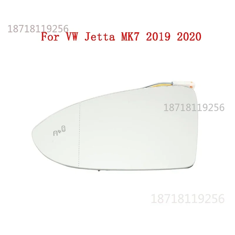 Auto Heated Blind Spot Warning Wing Rear Mirror Glass USA Version For VW Jetta MK7 2019 2020