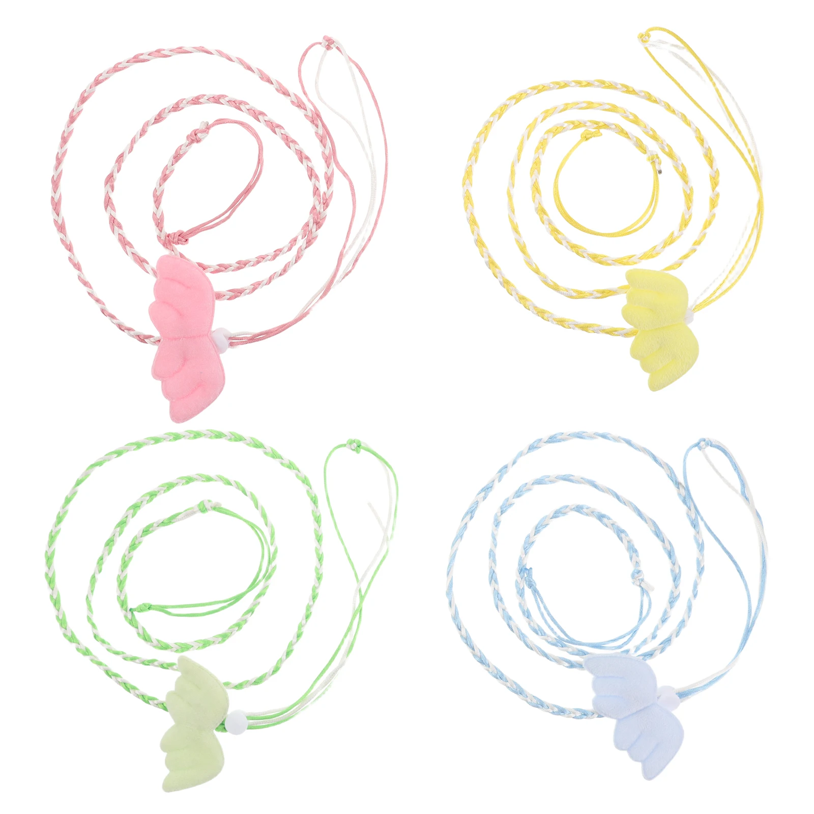 

4pcs Angel Wing Hamster Leash Set Small Animal Vest Style Durable Nylon Pet Harness For Hamsters Squirrels Rats Outdoor Walking