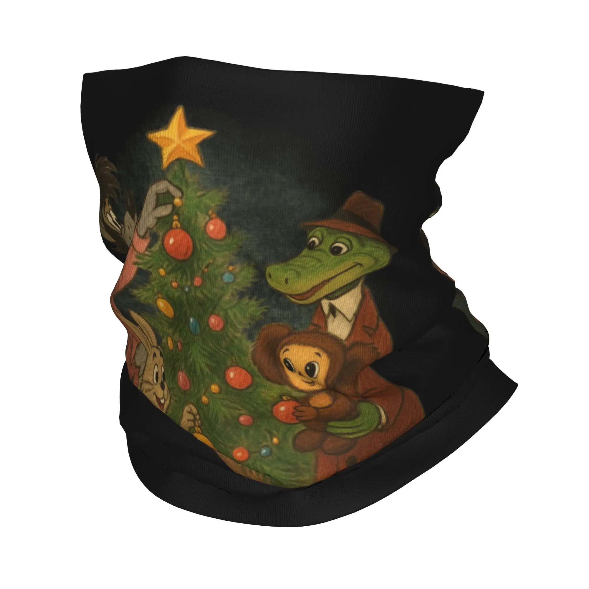 

Cheburashka and Crocodile Gena Bandana Neck Cover Printed Magic Scarf Multifunction Face Mask Outdoor Sports Unisex Adult