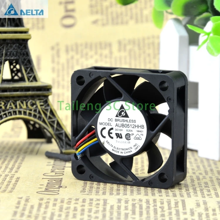 

2pcs for delta AUB0512HHB DC12V 0.2A W401 5CM 5015 Server Cooling Fan 50x50x15mm pwm 4Pin