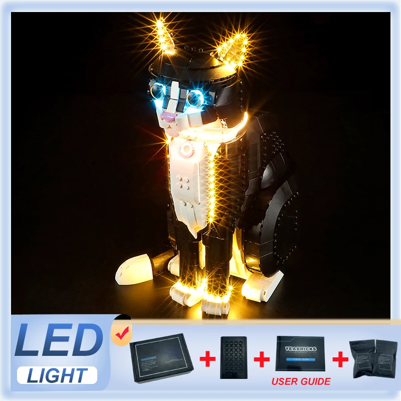 

DIY LED Light Kit For LEGO 21349 Tuxedo Cat (Only LED Light,Without Blocks Model)
