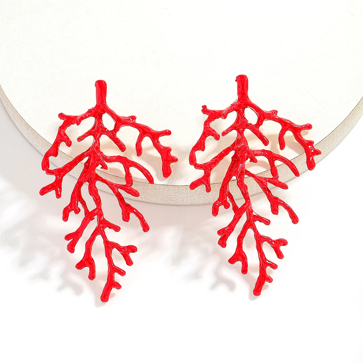 البوهيمي نجم البحر المرجان أقراط للنساء الصيف المحيط نمط قطرة الزيت سبيكة مجوهرات حفل زفاف العروس إكسسوارات جذابة هدية #3