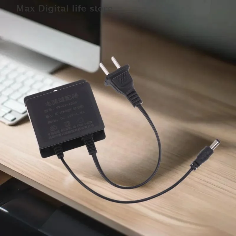 

1pc Waterproof US Plug DC12V/1.5A Power Charger Adapter for CCTV Security Systems & AHD Surveillance Cameras, Input AC100V-240V