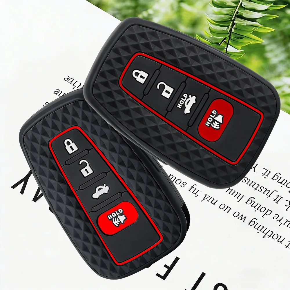 Premium Soft Silicone Car Key Case Cover for Toyota CHR Camry Corolla RAV4 Highlander C-HR Prius Land Cruiser Prado Accessories