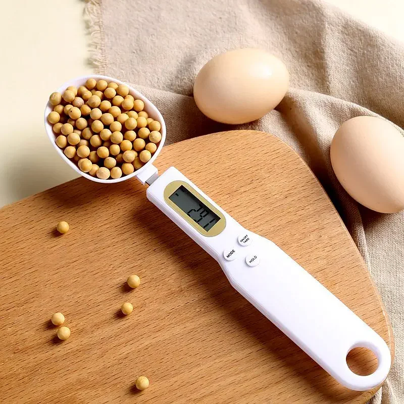 500g/0.1g Portable Spoon Scale LCD Digital Kitchen Measuring Gram Electronic For Food Coffee Sugar Gram Hanging Weighing Tool