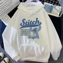 Disney Lilo Stitch Kawaii Funny Unisex Hoodies Men Women Cute Stitch Anime Graphic Sweatshirt Streetwear Manga Hoody Male Female