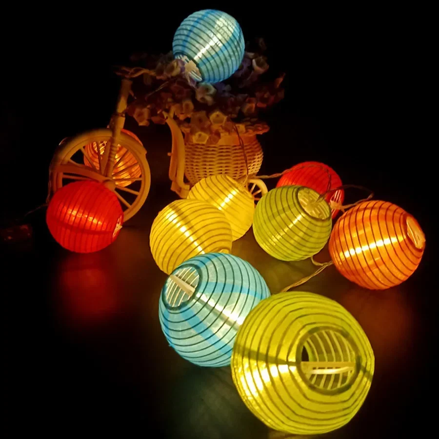 Thrisdar 10/20/30pcs Lanterns Solar Led String Light Outdoor Globe Ball Fairy Light Garland For Christmas Wedding Party Decor