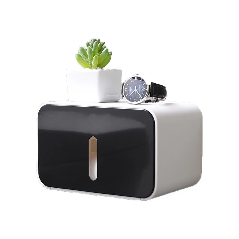 

Tissue holder, toilet non-punching wall hanging tissue holder, bathroom waterproof roll box, toilet paper storage rack
