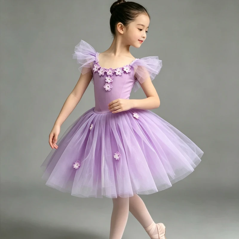 

Kids Clothes Dance Wear Children's Clothing Elegant Cute Ballet Dress Leotards for Girls Dresses Stage Costumes Tutu Performance