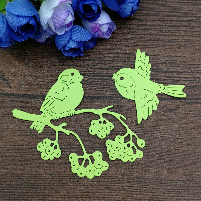 Birds on the tree Metal Cutting Dies Stencil for DIY Scrapbooking Album Embossing Paper Cards Deco Crafts Die Cuts