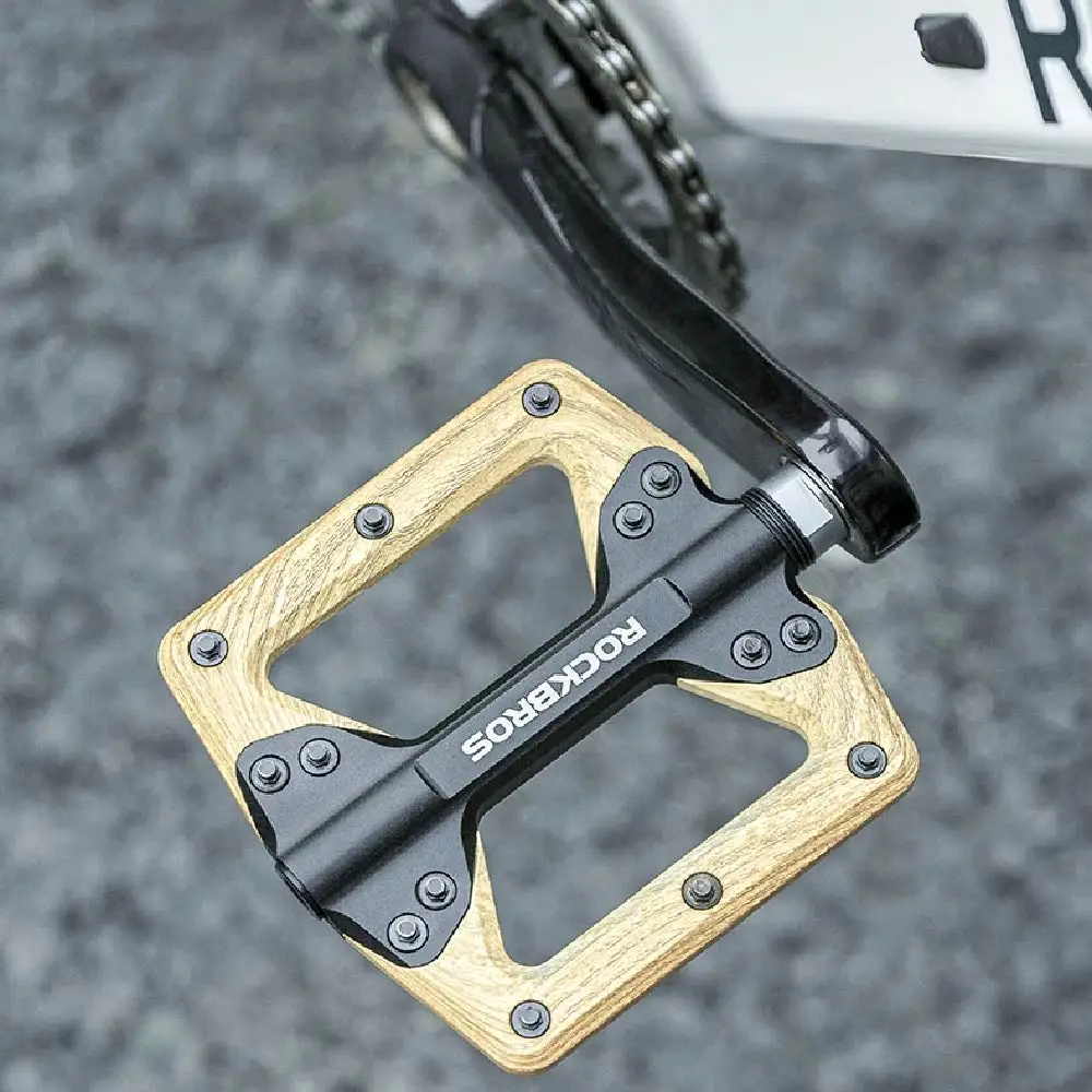 

ROCKBROS Bicycle Pedals Ultralight Anti-slip Footboard MTB Road Bike Pedal Flat Cycling Seal Bearing Universal threaded port