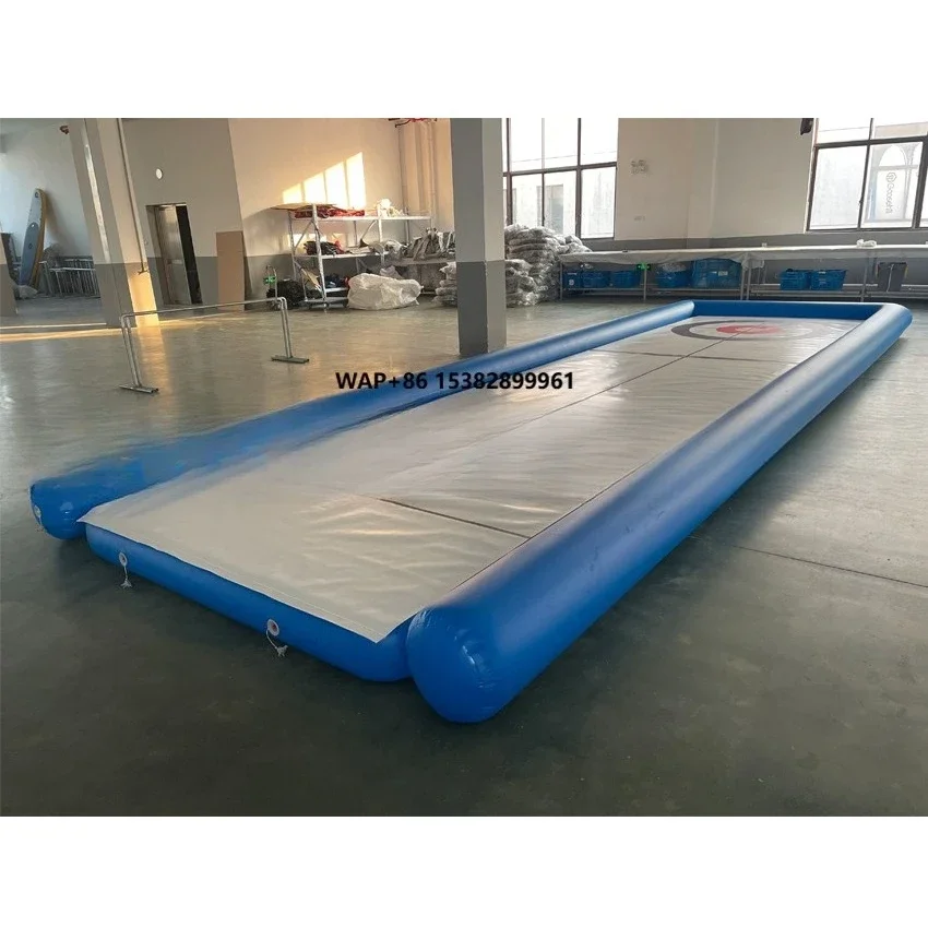 Portable Outdoor Sport Toss Street Curling Set Inflatable Curling Game for Team Building Includes Blower