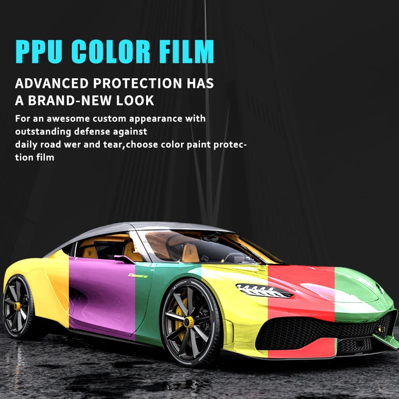 Ultra Gloss Metal Black Rose Stretch Ability Car Wrap Vinyl TPU Color Changing Film PPF Rose Pet Backing Paint Protection Roll