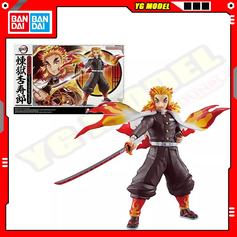 

BANDAI Demon Slayer Model Kit Rengoku Kyoujurou Tanjirou Nezuko Inosuke Assembly Model Active Joint Action Figures Original