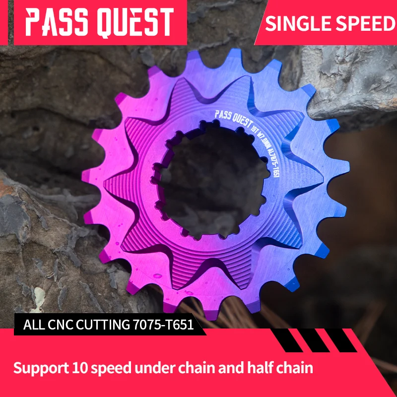 PASS QUEST Single speed freewheel and spacer For shimano8/9/10speed Soil Slope Bicycle Sstreet Climbing Bicycle Black/Colorful