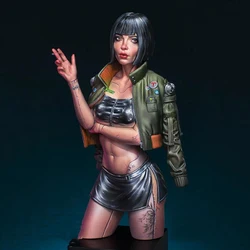 Unassambled 1/10 modern woman bust soldier Resin figure miniature model kits Unpainted