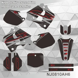For HONDA CR 125 1991 1992 CR 250 1990 1991 Full Graphics Decals Stickers Motorcycle Background NJ0810AH
