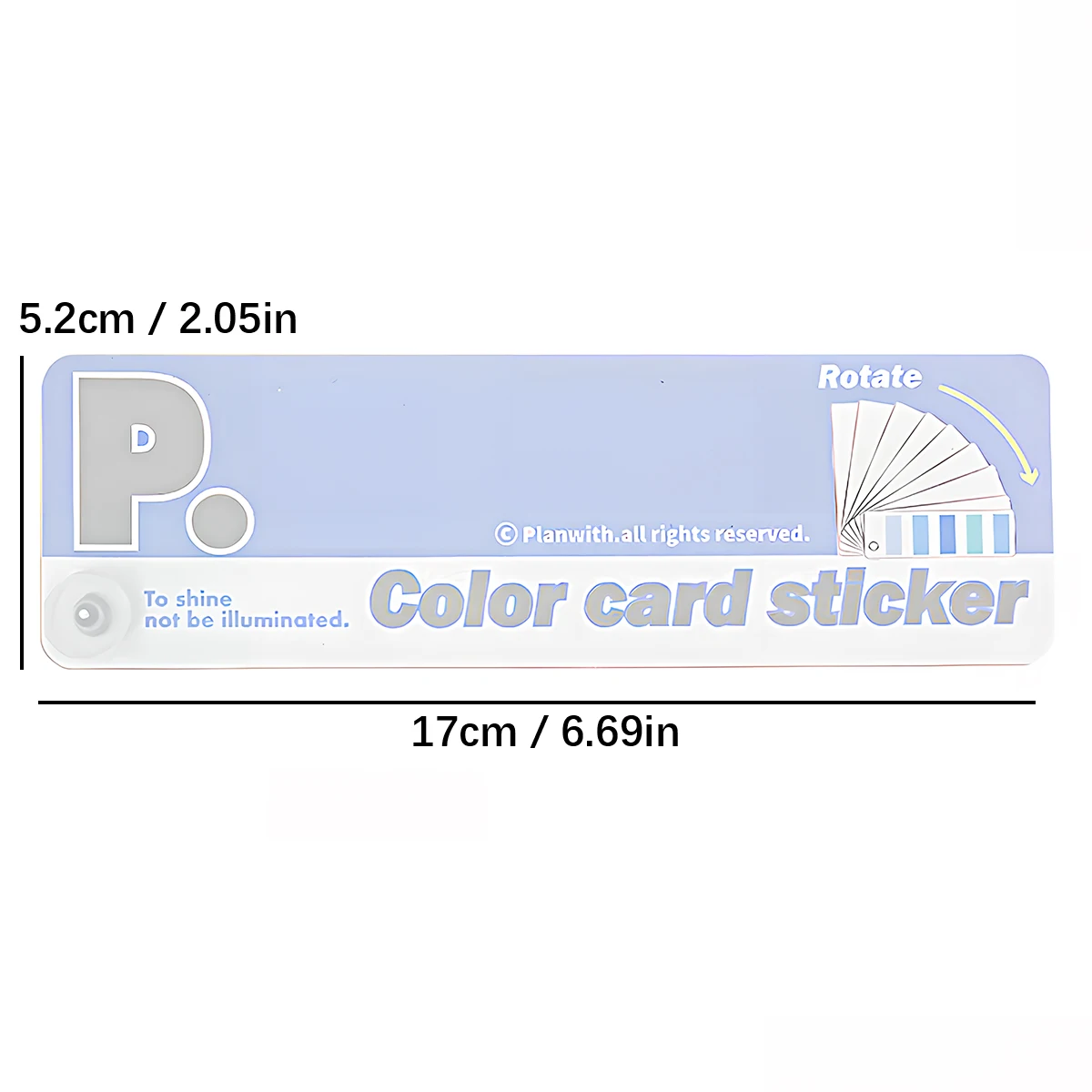 Rotatable Color Card Tabs Reusable PET Stickers Durable Planner Index for Students School Supplies Page Markers Bookmarks