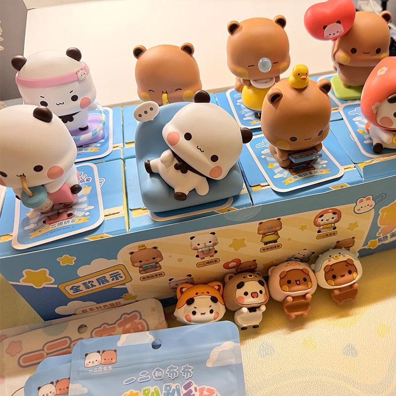 

YIER AND BUBU Blind Box Busy Being Cute Series Anime Figure Doll Trendy Merchandise Desktop Ornament Cute Toy Gift Surprise Bag