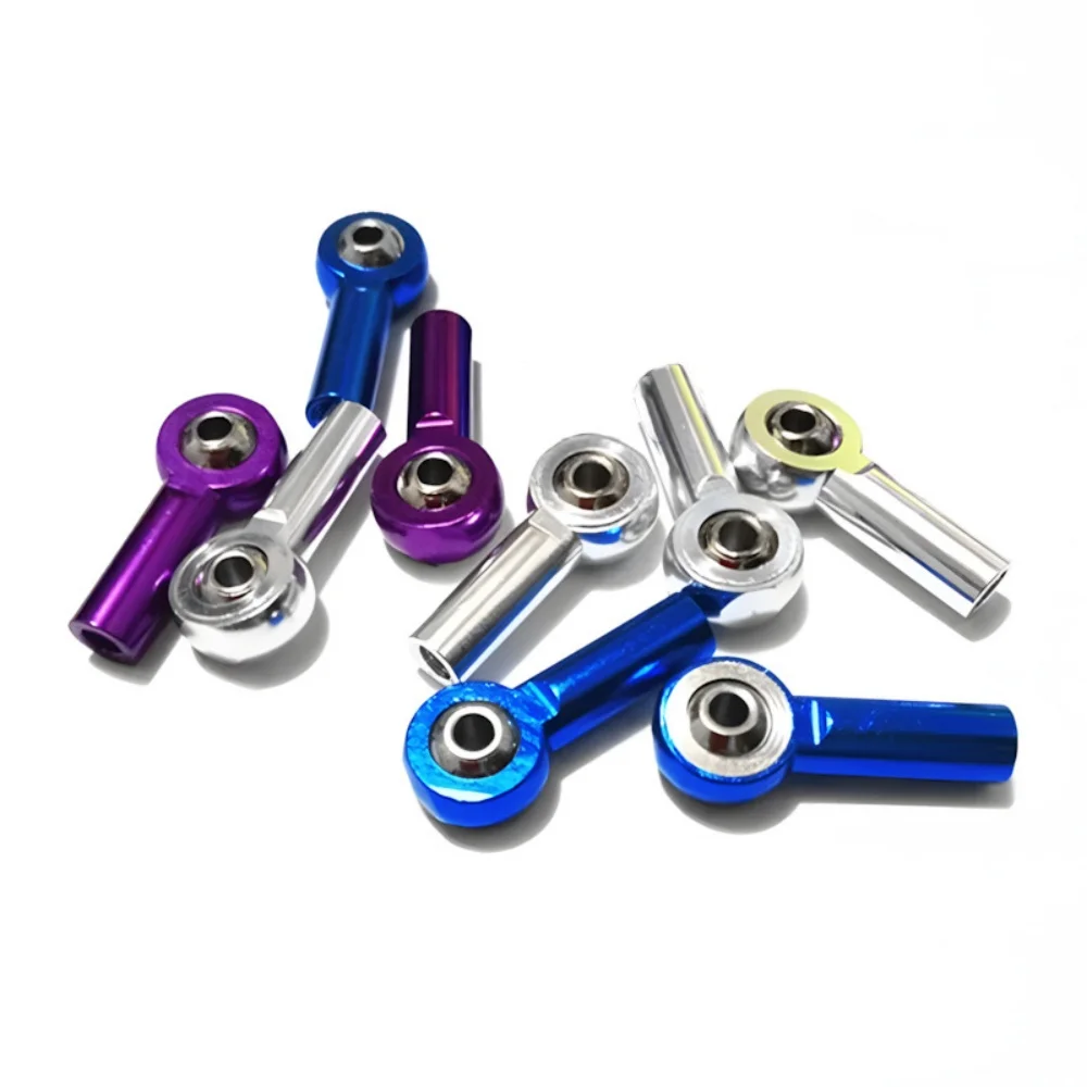 10 Stuks Metalen M3 Aluminium Link Spoorstangeind Kogelgewricht voor 1/10 RC Auto Crawler AXIALE SCX10 D90 D110 Tamiya racing