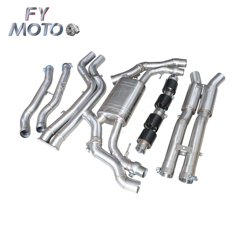 

For BMW X3M X4M Stainless Steel Valvetronic Exhaust System With Carbon Tips