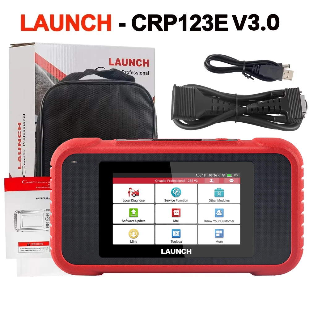 2026年新発売 CRP123E V3.0 車両OBD2スキャナー エンジン ABS SRS AT
