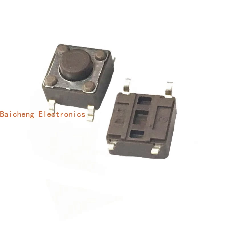 10 قطعة DTSM-62N-V مفتاح زر اللمس 6*6*5 التصحيح القدم مايكرو حركة القهوة الملونة الرأس