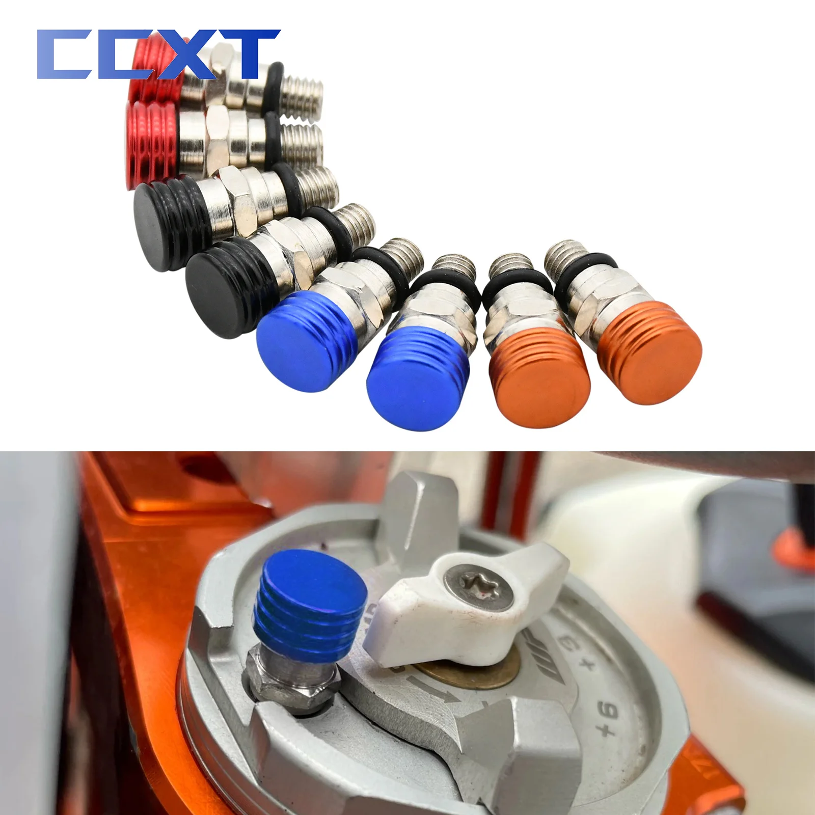 M5x0.8 Aluminum Fork Air Bleeder Valve For Honda Kawasaki Yamaha Suzuki 60 65 80 85 125 250 300 350 400 450 500 650 1989-2015