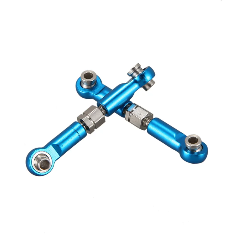 

B05B-18 шт. регулируемая металлическая тяга переднего/заднего сервопривода для Wltoys A949 A959 A969 A979 K929 RC автомобиля, синий