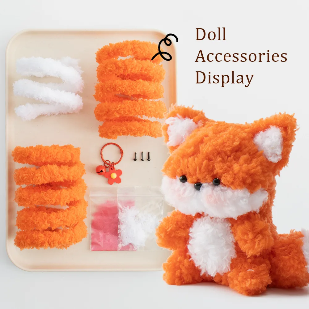 Chenille Stems Thick Pipe Cleaners Pastel Craft Fox Thick Fluffy Fuzzy Sticks for DIY Animal Crafts Plush Twist Gift Bag Charms
