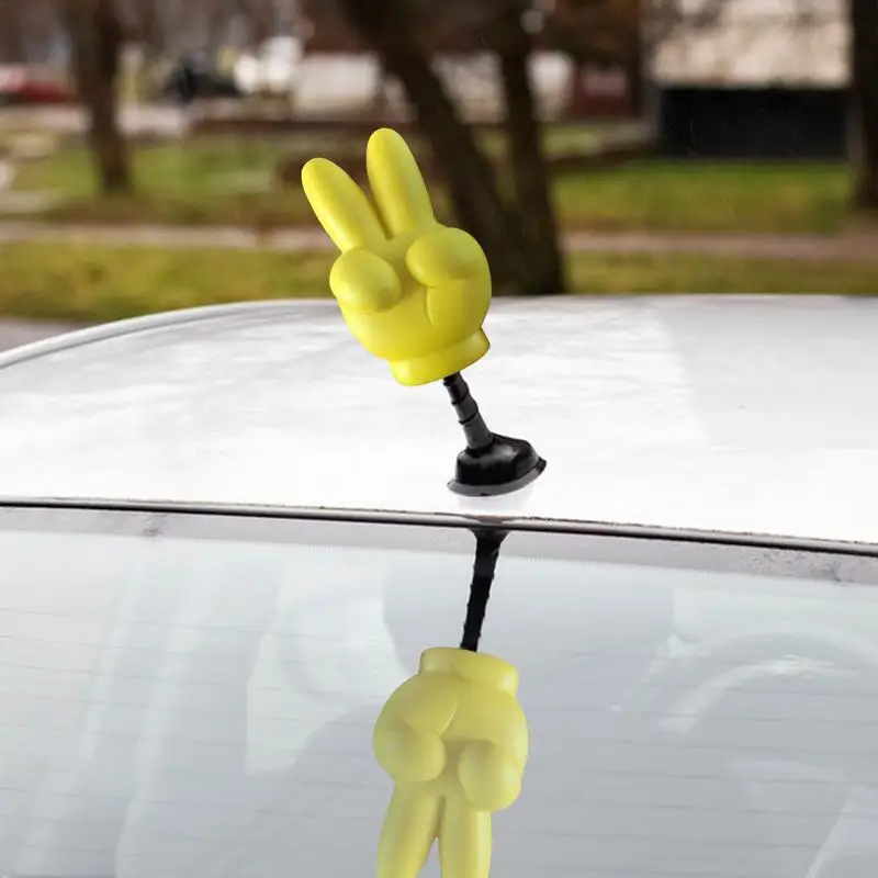 Car Antenna Topper Automotive Yellow Exterior Decor Creative Foam Car Styling Roof Ornament Easy To Find Car In The Parking Lot